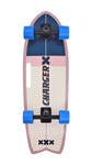 Charger-X 31" Pro Surf Skate Cruiser - (skateboard complete)