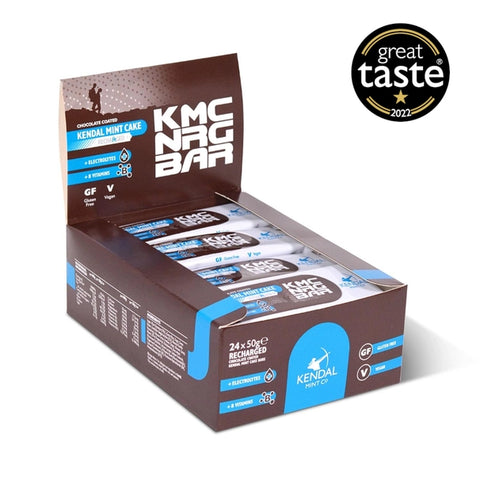 Kendal Mint Co. KMC NRG Energy BAR (V): Chocolate Coated Kendal Mint Cake Recharged (50g.)