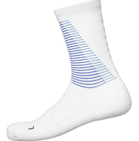 Unisex S-PHYRE Tall Socks, White / Purple, Size M (Size 41-44)