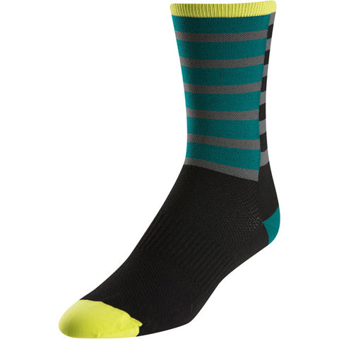 Unisex ELITE Tall Sock, Band Stripe Green, Size S