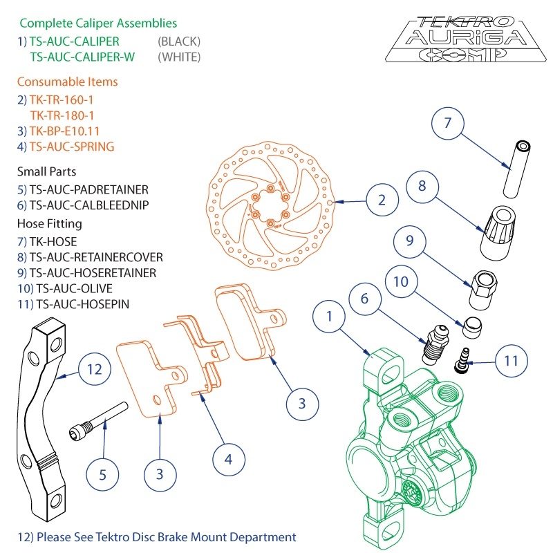 Tektro brake deals lever parts