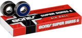 Bones Swiss Precision Skateboard Skate 608 Bearings (pack of 8) (skateboard bearings)