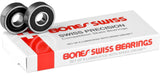 Bones Swiss Precision Skateboard Skate 608 Bearings (pack of 8) (skateboard bearings)