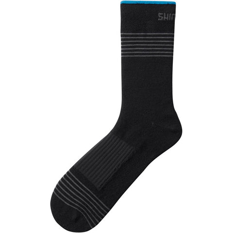 Unisex Tall Wool Socks, Black, Size M (40-42)