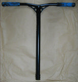 Lucky Hex IHC HIC Bar with Grips and Clamp Black/Blue - Lightweight Alloy Stunt Scooter Bar Handlebar