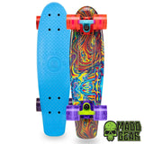 22.5" Madd Gear RETRO Skins Complete Skateboard/Cruiser, ABEC 9 Bearings 3.25" HD Truck