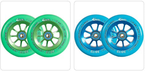 RIVER Naturals Glide Pro Scooter Wheels - 110 x 24mm Stunt Scooter Wheels Set (Pack of 2)