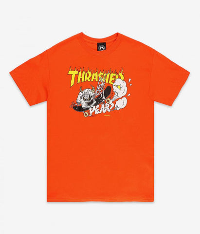 Thrasher - 40 Years Neckface Orange T-Shirt (skatewear)