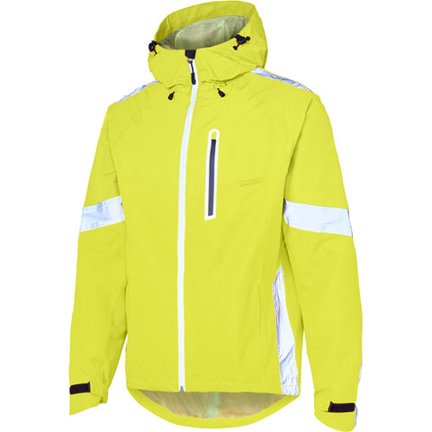 Prime men's waterproof jacket, hi-viz yellow small