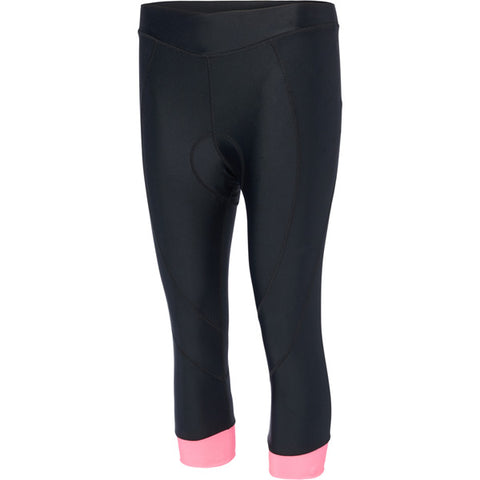 Keirin women's 3/4 shorts, black / pink glo size 8