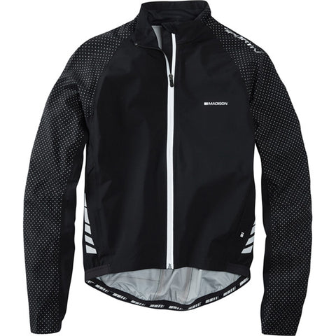 Sportive Hi-Viz men's waterproof jacket, black reflective small