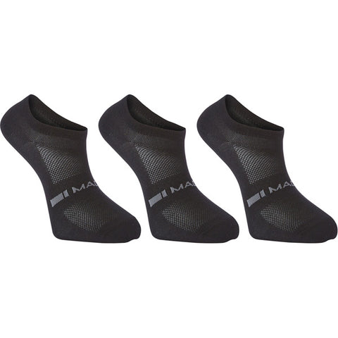 Freewheel coolmax low sock triple pack - black - medium 40-42