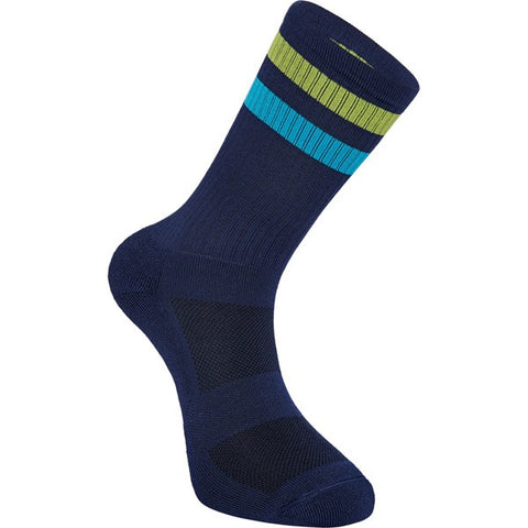 Alpine MTB sock, ink navy / lime punch small 36-39