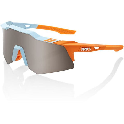 Glasses Speedcraft XS - Soft Tact Two Tone - HiPER Silver Mirror Lens