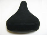 Bicycle Seat Wheelie Cruiser Commute for MTB BMX Bikes - BLACK SUEDE SADDLE