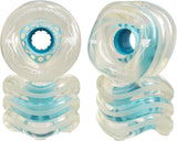 72mm Shark DNA Formula Longboard Wheels 4-pack (72mm | Clear With Blue Hub)