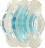 72mm Shark DNA Formula Longboard Wheels 4-pack (72mm | Clear With Blue Hub)