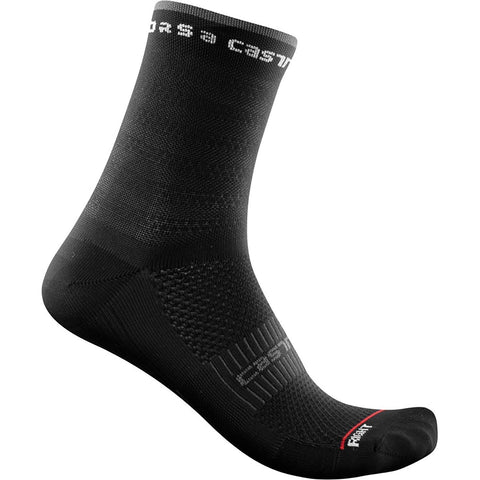 Castelli Rosso Corsa Women's 11 Socks Black / L/XL