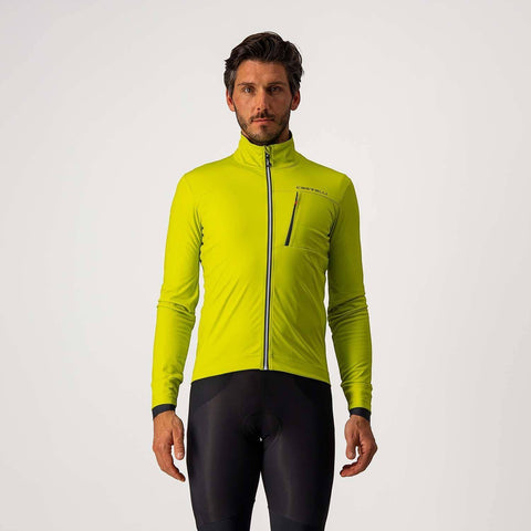 Castelli Go Jacket Chartreuse/Dark Grey / M