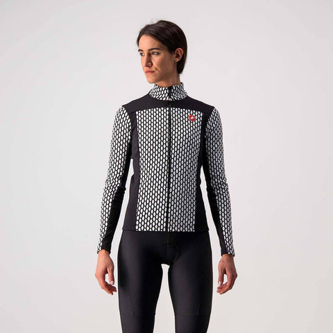 Castelli Sfida 2 Women's Long Sleeve Jersey Black/White / S