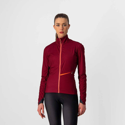 Castelli Go Women's Jacket Bordeaux/Brilliant Pink / XS