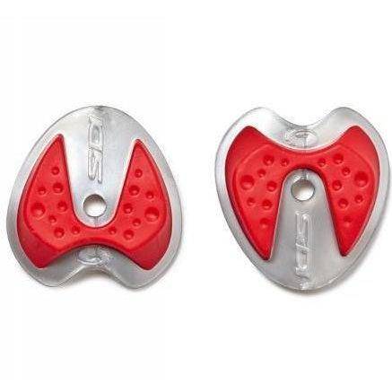 Sidi Replaceable Anti-Slip Heel Silver/Red / One Pair