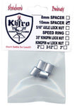 KHIRO ALU BEARING SPACERS - 8 x 10mm (Set of 4)