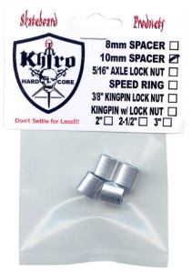 KHIRO ALU BEARING SPACERS - 8 x 10mm (Set of 4)