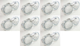 CLEAR SAFETY GOGGLES EYE PROTECTION WORKING GLASSES Protective Equipment (PPE) (Pack of 10)
