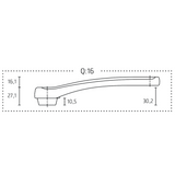 MIRANDA Delta Double Diamond Crank Set (RHS & LHS) 170mm Q: 16 for ISIS standard