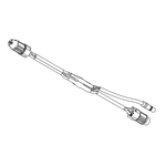 Battery t-cable for Component Connector, 400 mm (BCH3912_400)