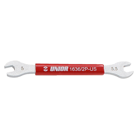 UNIOR Double Sided Spoke Wrench: RED 5 X 5,5MM