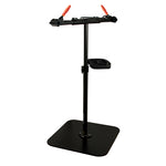 UNIOR PRO REPAIR STAND WITH DOUBLE CLAMP, MANUALLY ADJUSTABLE: RED