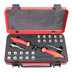 UNIOR CRANK SAVER-PEDAL THREAD REPAIR AND INSERT KIT: RED