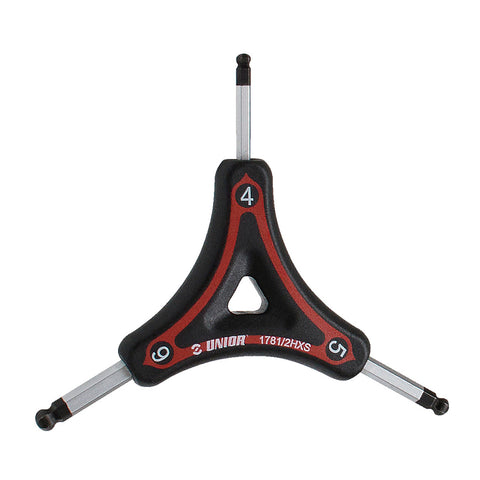 UNIOR Y Ball End Hex Wrench: RED 4 X 5 X 6