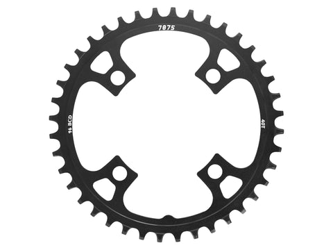 40T 96 BCD Narrow-Wide Alloy Chainring Black Sunrace