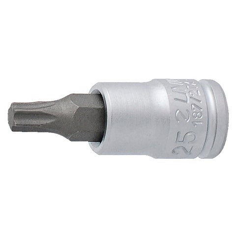 UNIOR SCREWDRIVER SOCKET WITH TX PROFILE 1/4":  TX 20