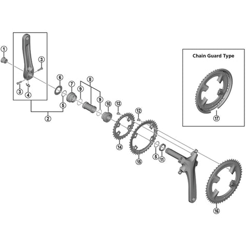 SPRE FCM552 inner gear bolts Pk4
