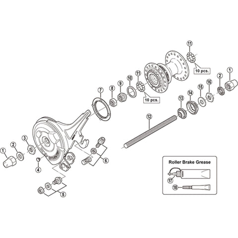 SPRE HBNX50 left hand dust cap