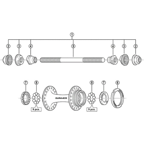 SPRE HB7710 RR Trk Comp Axle