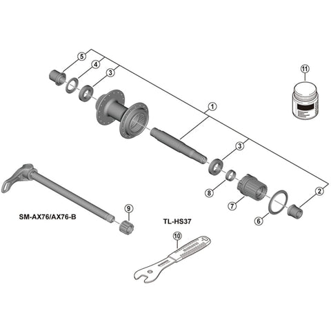 SPRE SMAX75 fixing nut M12
