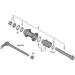 SPRE FHM788 complete hub axle