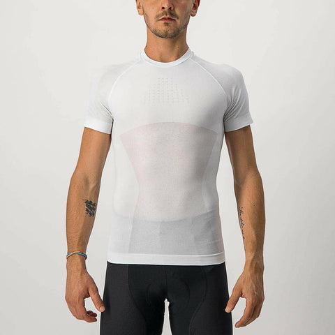 Castelli Core Seamless Short Sleeve Base Layer White / L/XL