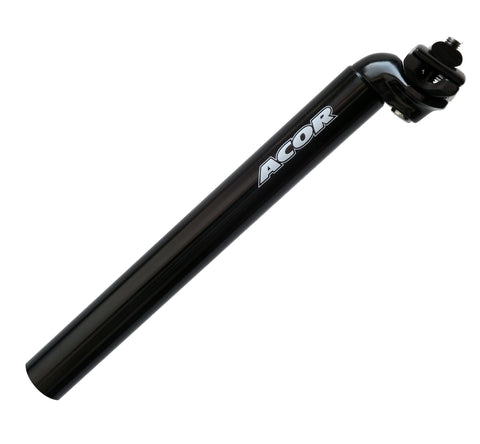 ASP203 Acor 400mm X 30.9mm Black 1-Bolt Offset Alloy S/Post