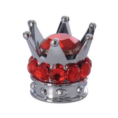 Oxford Junior Crown Valve Caps-Red