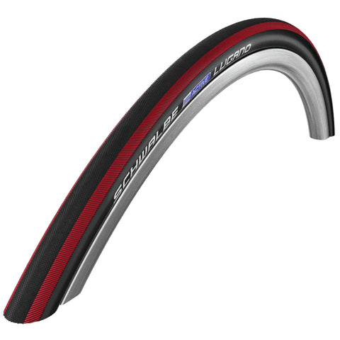 Schwalbe Lugano 700 x 23C Red Stripes Wire Bead