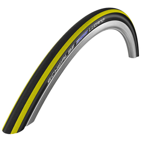 Schwalbe Lugano 700 x 23C Yellow Stripes Wire Bead