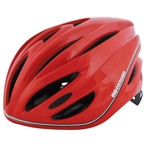 Oxford Metro-Glo Helmet Red Medium 52cm - 56cm