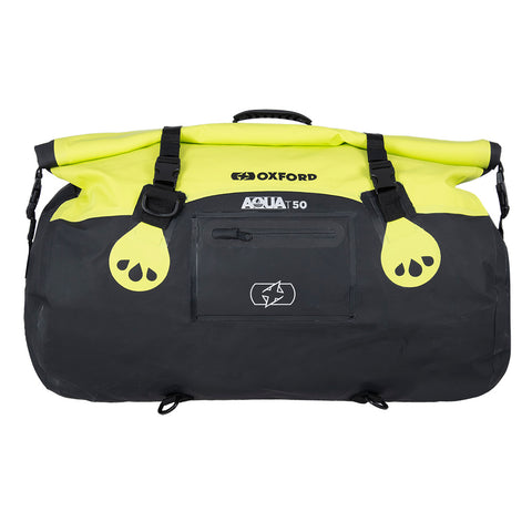 Oxford Aqua T-50 Roll Bag - Black/Fluo