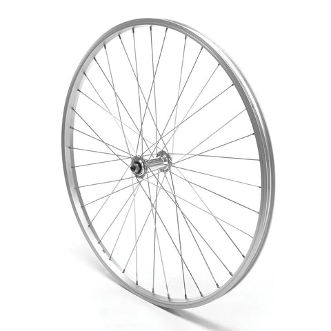 Front Wheel 26" MTB Silver Single Wall QR V-Brake